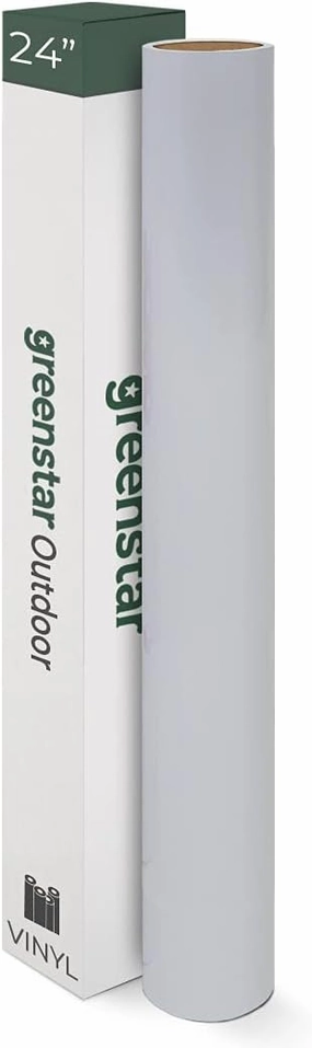 Greenstar Sign Vinyl Outdoor Self-Adhesive Graphics Decals Lettering 3mil 24" x10yd - Middle Gray vinyl accessories,turntable parts,record player tools,