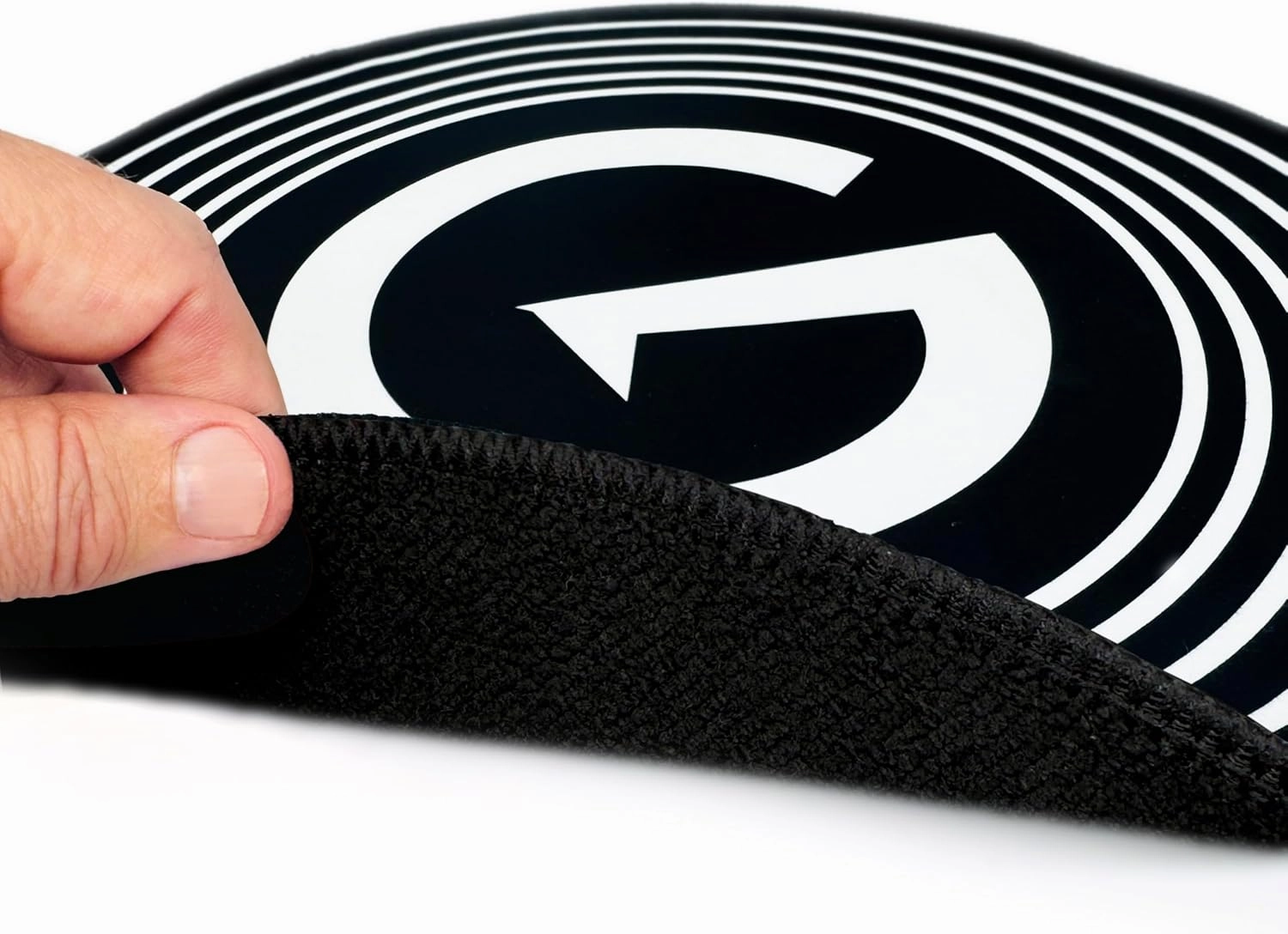 GrooveWasher Big 'G' Record Cleaning Mat  Professional Work Mat for Cleaning Vinyl Records, Lg 16 Dia., Thick Double Layered Microfiber, Protect Delicate Vinyl Records While Cleaning record cleaning kit,vinyl cleaner,stylus brush set,