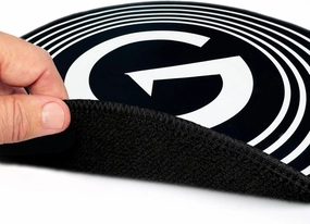 GrooveWasher Big 'G' Record Cleaning Mat  Professional Work Mat for Cleaning Vinyl Records, Lg 16 Dia., Thick Double Layered Microfiber, Protect Delicate Vinyl Records While Cleaning record cleaning kit,vinyl cleaner,stylus brush set,