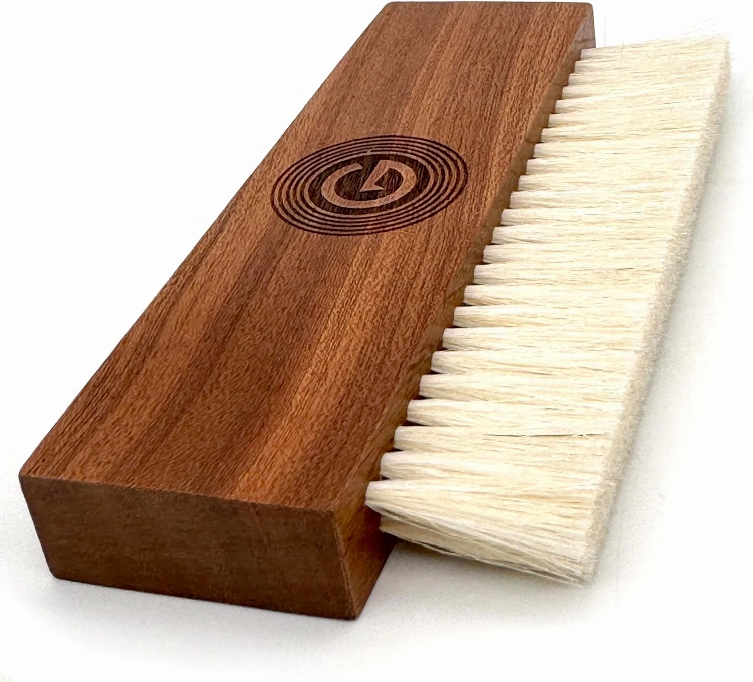 GrooveWasher's The Goat Record Cleaning Brush | Anti-Static Natural Goat Hair Brush & Walnut Handle | Use Wet to Apply Record Cleaner Fluid, Dry to Remove Dust | Pair with Record Cleaning Kits record cleaning kit,vinyl cleaner,stylus brush set,
