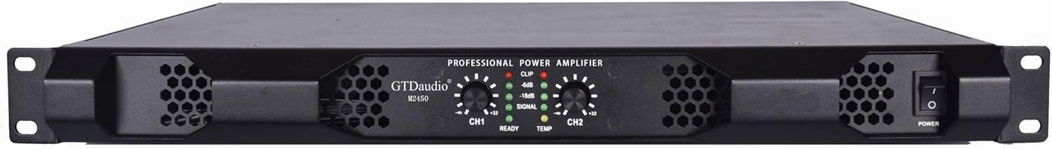 GTD Audio 2 Channel 2500 Watts 1u Stereo Professional Power Amplifier Pro DJ PA AMP power amplifier,stereo amp,hi-fi power amp,