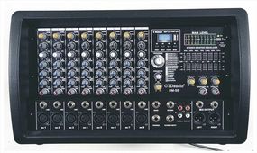 GTD Audio 8 Channel Professional Audio Powered Mixer Power Amp DJ Amplifier, USB, EQ, Effect mixer console,audio mixing desk,DJ console,