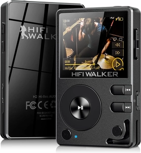 H2 HiFi MP3 Player with Bluetooth 5.2, Lossless DSD FLAC Player, Digital Audio Player Hi Res Portable Music DAP Player with 64GB Micro SD Card, Support Up to 256GB hi-res portable player,digital audio player,DAP lossless,