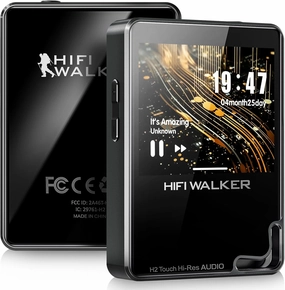 H2 Touch Hi-Res MP3 Player 128GB, Portable Music Players with 2.4" Touchscreen, Digital Lossless DAP Audio Flac Player ESS ES9218 DAC, Bluetooth 5.2 aptX HD, 512GB Expandable, Line Out, 10H Playback speaker stands,monitor stands,floor speaker holders,