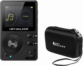 H2 with Hard Carrying Case - HiFi MP3 Player with Bluetooth, Lossless DSD DAC Flac, High Resolution Music Player, Portable Audio Player with 64 GB Memory Card, Supports up to 256 GB hi-res portable player,digital audio player,DAP lossless,