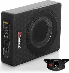H YANKA SODA-08ASW 400W 8 Inch Compact Underseat Car Subwoofer with Built-in Amp, Slim Powered Subwoofer for Car/Truck/Jeep Audio audiophile subwoofer,active subwoofer,low frequency speaker,