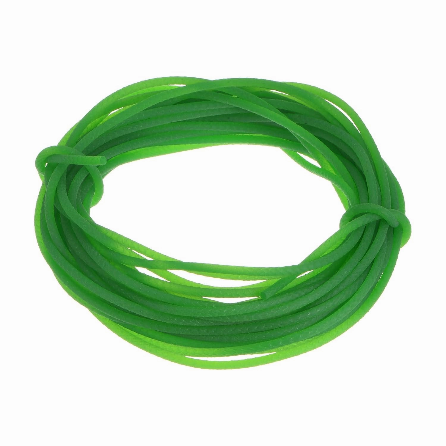 HARFINGTON Polyurethane Round Belts 3mm Dia 32.8ft(10 Meters) Length Rough Surface PU Urethane Belt for Drive Transmission, Green