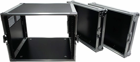 Harmony Audio HC8UAD DJ Flight Amp 8U Rack Space Road Travel Amplifier Case audio rack,hi-fi component stand,media shelf,