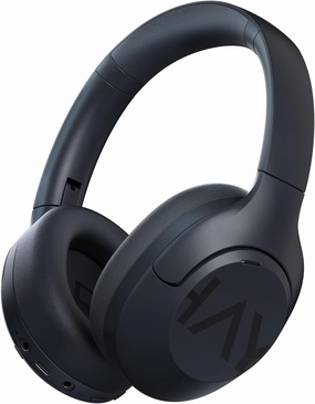 HAYLOU S30 Hybrid Active Noise Cancelling Headphones - Over Ear Bluetooth Headphones with ENC Microphone, 80 Hours Playtime, Foldable Design, Bluetooth 5.4 - Basic Version noise cancelling headphones,ANC headphones,travel headphones,