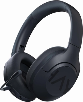 HAYLOU S30 Hybrid Active Noise Cancelling Headphones - Over Ear Bluetooth Headphones with ENC Microphone, 80 Hours Playtime, Foldable Design, Bluetooth 5.4 - Standard Version noise cancelling headphones,ANC headphones,travel headphones,