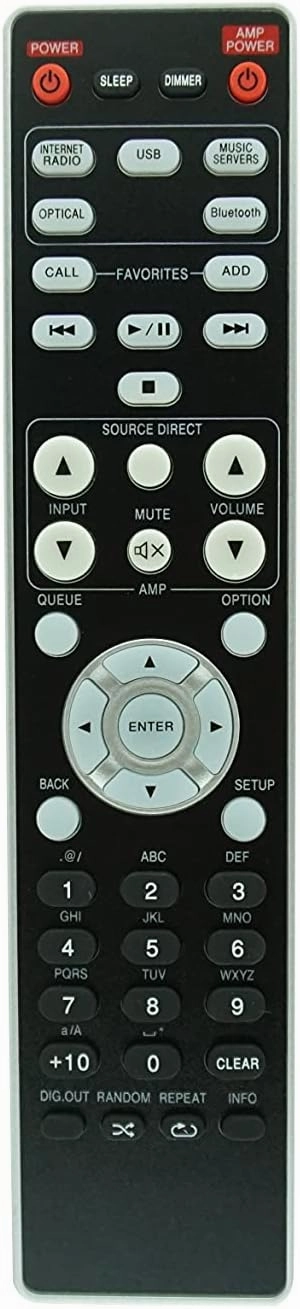 HCDZ Replacement Remote Control for Marantz RC005NA NA6006 Network CD Audio Player network audio player,digital streamer,audio file player,