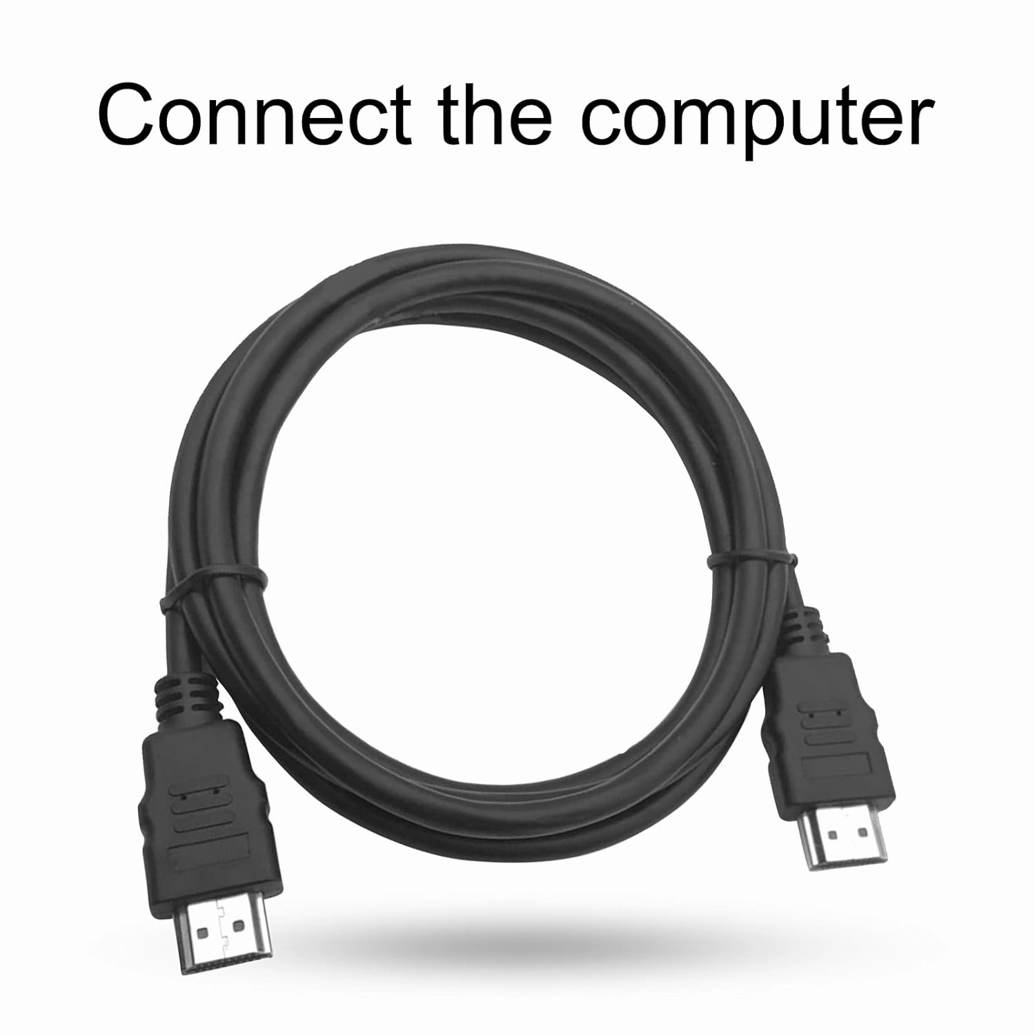 HDMI-Compatible Cable Plug Play Wide Application high-Definition Metal Practical Reliable Android Box Network Player Game Console Signal Cable Video Cord for TV Set Top Box Black 1M