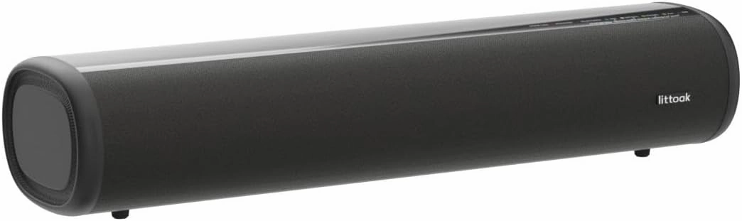 HDMI Sound Bar for TV, Bluetooth Small TV Soundbar Speaker, Optical/HDMI/Aux/Coax/USB/Bluetooth Connection for TV, PC, Projectors, Includes Remote Control, 16 inch