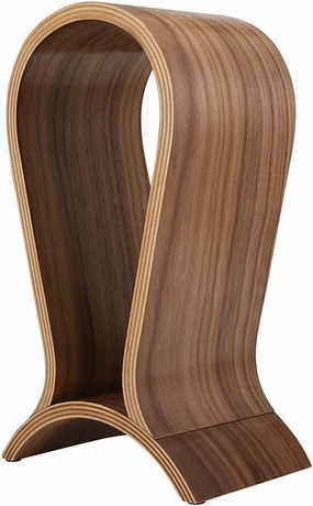Headphone Stand Wood, Headset Stand for Desk, Walnut Gaming Headphone Holder Compatible for Sennheiser, Bose, Beats, Razer, AKG, Airpod Max, HyperX, Sony PS4 et. audiophile headphones,high-end headphones,studio over-ear,