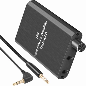 Headphones Amplifier Portable 3.5mm Stereo Audio Out Powered Dual-Output with Lithium Battery and 2-Level Boost Headphone Amplifier (Headphone Amps) headphone amplifier,portable amp,desktop headphone amp,