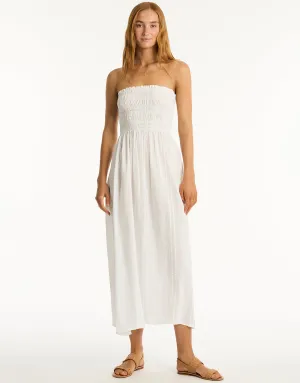 Heatwave Bandeau Dress - White