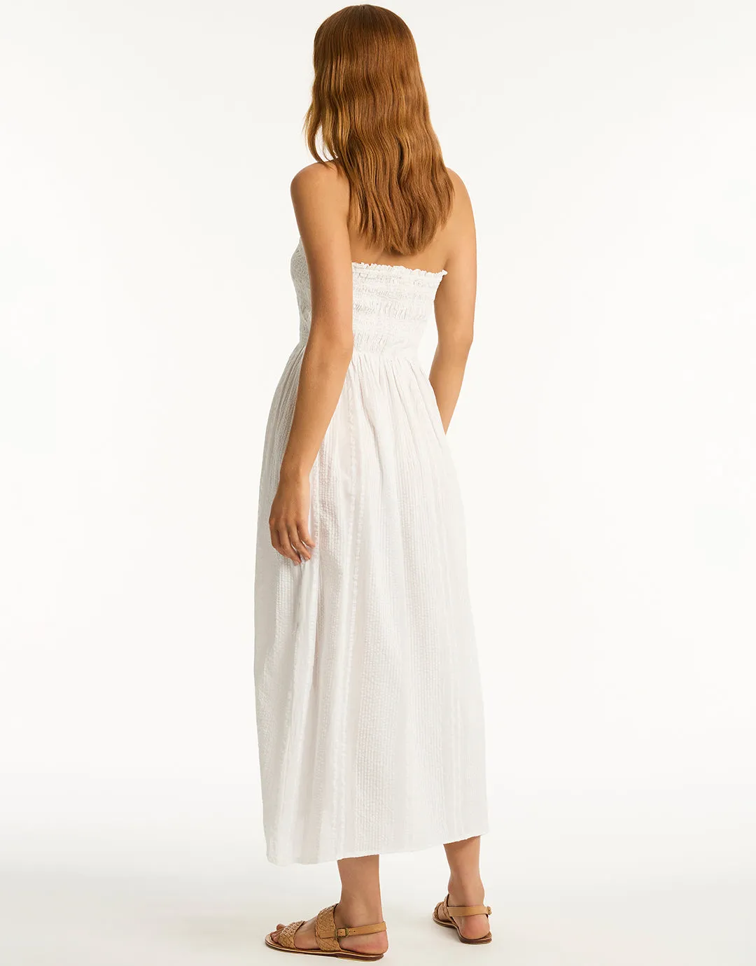 Heatwave Bandeau Dress - White