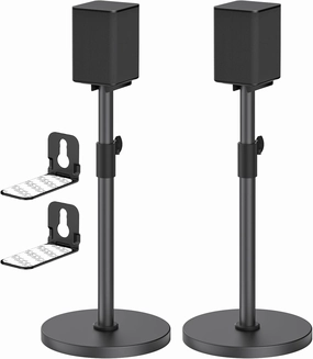 Heavy-duty Speaker Stands Pair for LG Speaker Stands with LG Soundbar Mount - Height Adjustable Floor Speaker Stands for LG Surround Sound Speaker Stands SPQ8-S S95QR 578S1-S S78S2-S S65S3-S S55TR speaker stands,monitor stands,floor speaker holders,