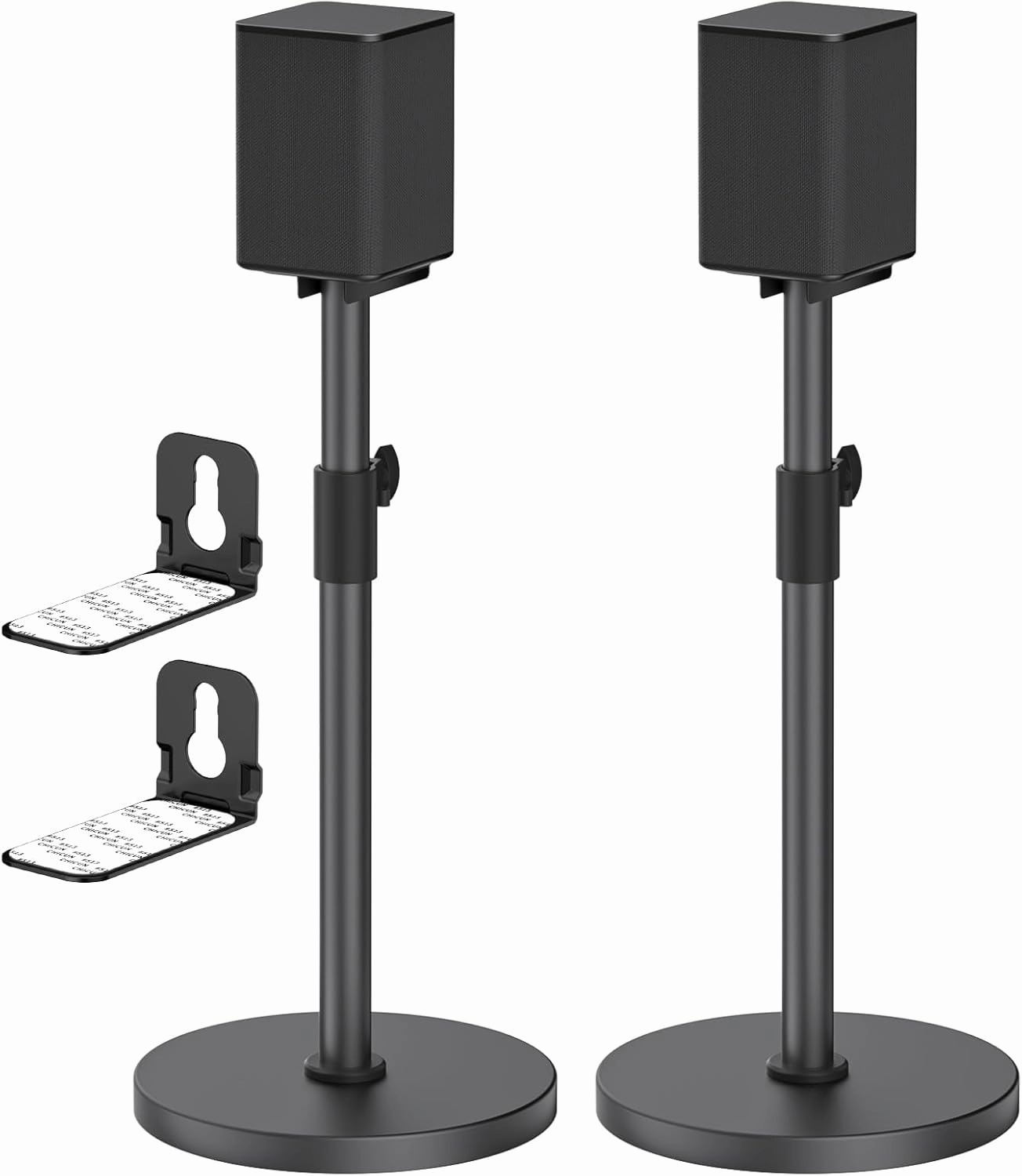 Heavy-duty Speaker Stands Pair for LG Speaker Stands with LG Soundbar Mount - Height Adjustable Floor Speaker Stands for LG Surround Sound Speaker Stands SPQ8-S S95QR 578S1-S S78S2-S S65S3-S S55TR speaker stands,monitor stands,floor speaker holders,