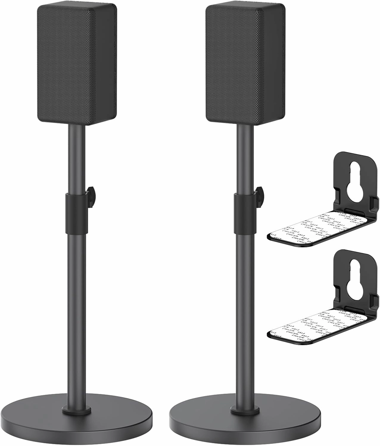 Heavy-Duty Speaker Stands Pair for Sony Speaker Stands HT-A9 SA-RS5 SA-R55 SA-RS3S SA-Z9R with Sony Soundbar Mounts Height Adjustable 29" to 37.5" Speaker Stand for Sony Surround Sound Speakers speaker stands,monitor stands,floor speaker holders,