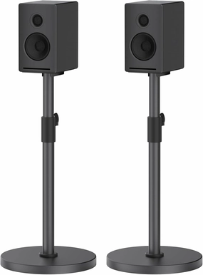 Heavy Duty Universal Bookshelf Speaker Stands Height Adjustable Max to 37.5" for Edifier, KRK, Klipsch, Polk, Yamaha, Sony Bookshelf Speakers, Surround Sound Speaker Stands with Cable Management speaker stands,monitor stands,floor speaker holders,