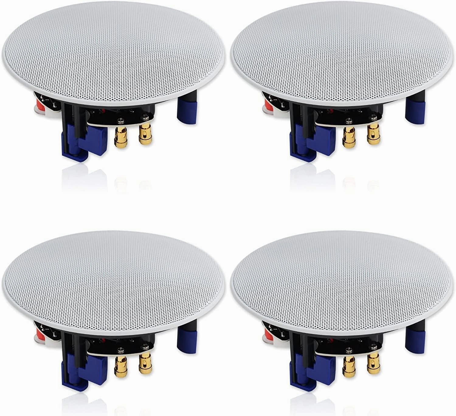 Herdio 320 Watts 2 Way Flush Mount Ceiling Speakers 4 Inches for Bathroom, Kitchen,Living Room,Office 4 Speakers soundbar,TV speaker bar,home theater soundbar,
