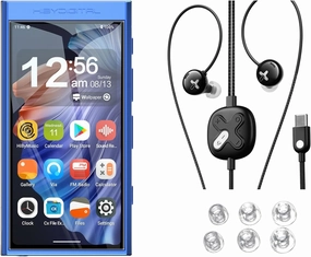 HiBy Digital M300 Android MP3 Player & HiBy Digital Xeno IEMs & HiBy WG01 Earbud Tips (128G Blue) hi-res portable player,digital audio player,DAP lossless,