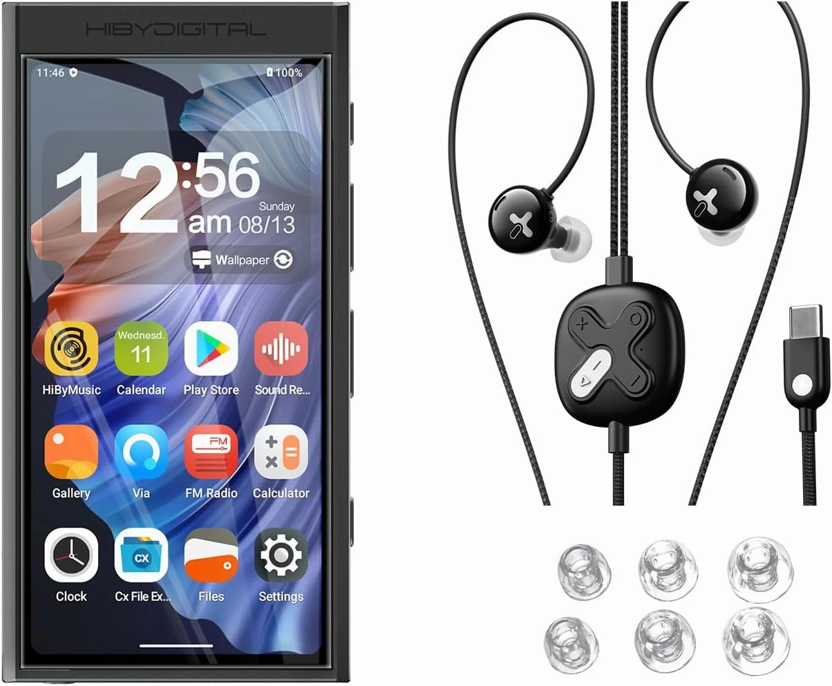 HiBy Digital M300 Android MP3 Player & HiBy Digital Xeno IEMs & HiBy WG01 Earbud Tips hi-res portable player,digital audio player,DAP lossless,