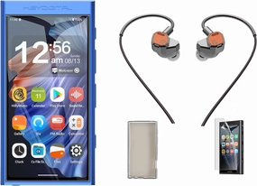HiBy Digital M300 Android MP3 Player & HiBy Yacht10 Earphones (Blue) hi-res portable player,digital audio player,DAP lossless,