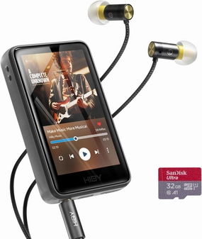 HiBy R1 HiFi MP3 Player with Bluetooth 5.1 Hi-Res Audio Certified DSD 256 Native Tidal Qobuz Player MSEB Tuning 3Touchscreen 32GB 2TB Expanded MemoryValue Set hi-res portable player,digital audio player,DAP lossless,