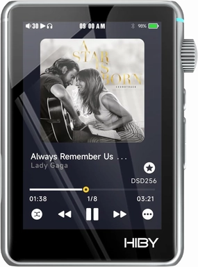 HiBy R3 II Hi Res Audio Player Dual DAC MQA Qobuz Tidal Player with Bluetooth 5.1/3.5mmSE 4.4mmBAL/2TB Extended Memory(2025 Version) hi-res portable player,digital audio player,DAP lossless,