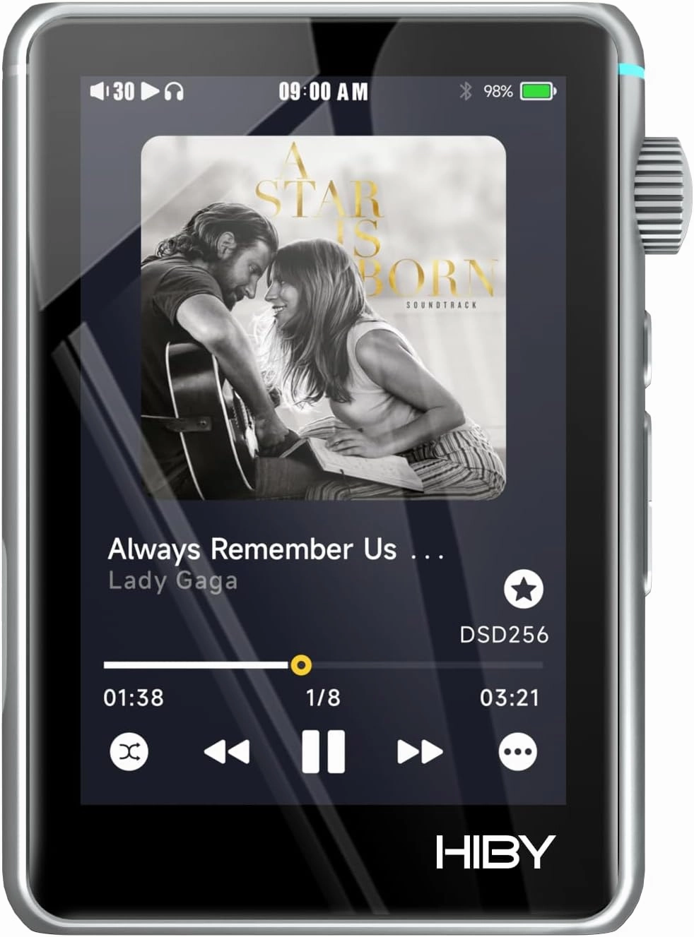 HiBy R3 II Hi Res Audio Player Dual DAC MQA Qobuz Tidal Player with Bluetooth 5.1/3.5mmSE 4.4mmBAL/2TB Extended Memory(2025 Version) hi-res portable player,digital audio player,DAP lossless,