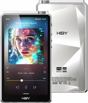 HiBy R6III 2025 DAP Player Hi Res Audio MP3 Player with Class A&AB Amp/Android 12/Bluetooth 5.0/WiFi/64G 2TB Expandable Memory hi-res portable player,digital audio player,DAP lossless,