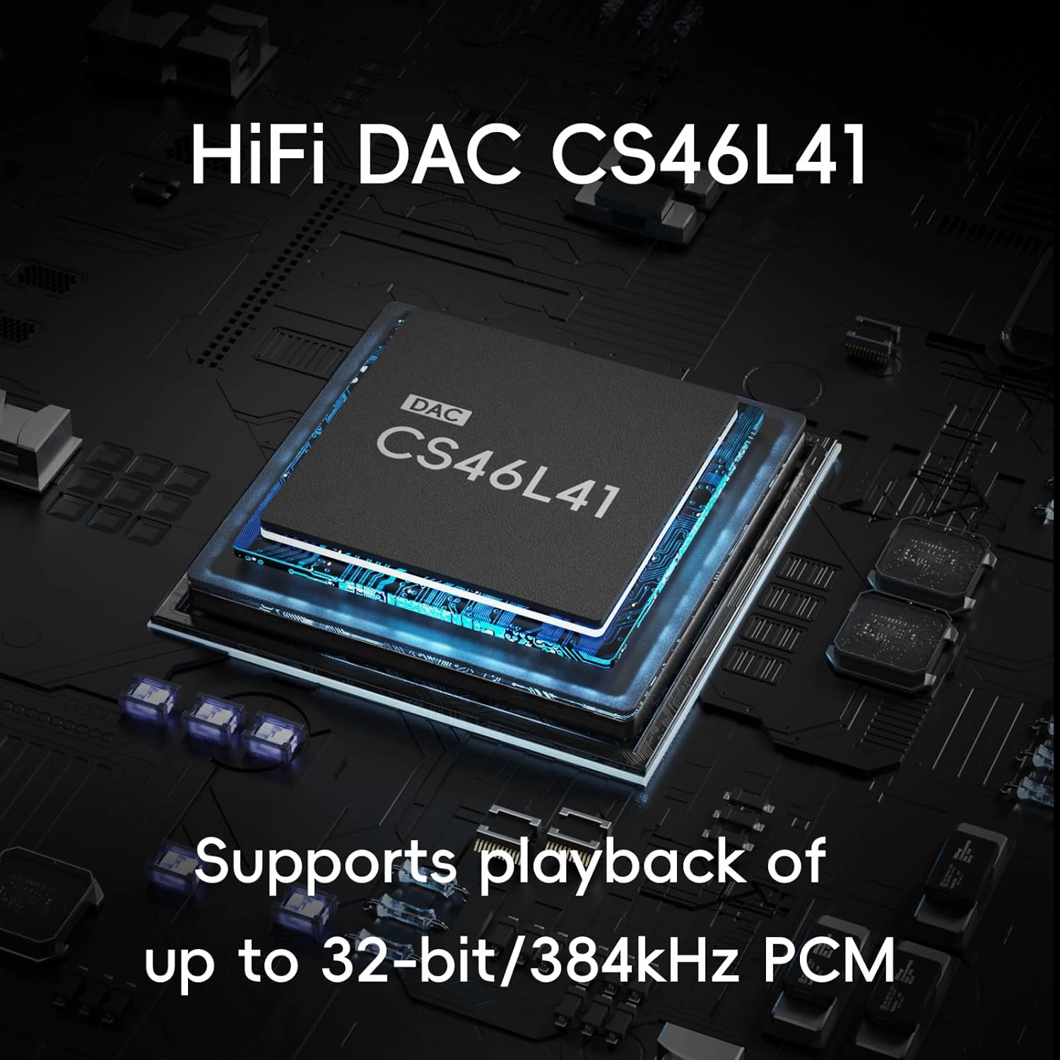 HiByDigital D1 USB C DAC 32bit/384KHz USB C to 3.5mm Audio Adapter Dongle HiFi Headphone Amplifier for Android/iOS/Windows/Mac
