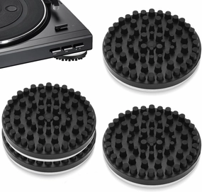 HiFi Speaker Stand Feet Pads, Audio Isolation Feet, Hi-end Shock Absorber Speaker Isolator Pads Resonance Reducer for HiFi System LP Phono Turntable Amplifier Subwoofer Record Player (4PCS) isolation pads,speaker feet,vibration dampeners,