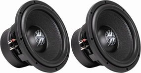 Hifonics Elite 2 Pack 12 Inch Car Mount Subwoofer with Dual 4 Ohm Voice Coil Speaker 1600 Watt Peak Power Mobile Amplifier System, Black power amplifier,stereo amp,hi-fi power amp,