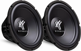 Hifonics Pair of 12 Inch Subwoofers, 800 Watt Max 400 Watt RMS Car & Powersports Speaker, HFX12D4 audiophile subwoofer,active subwoofer,low frequency speaker,