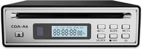 High-Fidelity CD Player with Bluetooth 5.3 | Supports WAV Ripping from Original CD Tracks | USB Playback | 3.5mm Stereo & Optical Output (Silvery)(Remote Uses AAA Batteries - No Button Cells) network audio player,digital streamer,audio file player,