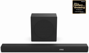 Hisense AX3100Q 3.1Ch Sound Bar with Wireless Subwoofer, Dolby Atmos, DTS:X, Bluetooth 5.3, Roku TV Ready, HDMI/AUX/ARC/Optical/USB, EzPlay, Ez UP, 7 EQ Modes soundbar,TV speaker bar,home theater soundbar,