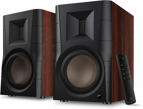 HiVi-Swans D300 Bluetooth Powered Bookshelf Speakers - Studio Monitor Speakers - Bluetooth Desk Speakers for TV/Turntable/PC - 6.5 Inch Near Field HiFi 300w RMS - Wood Grain studio monitors,nearfield speakers,mixing reference monitors,