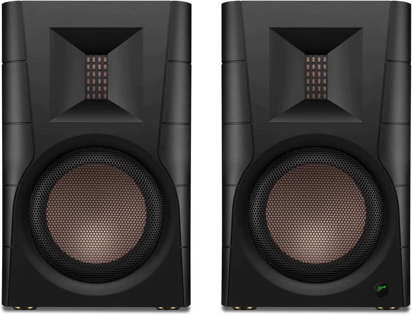 HiVi-Swans D300 Bluetooth Powered Bookshelf Speakers - Studio Monitor Speakers - Bluetooth Desk Speakers for TV/Turntable/PC - 6.5 Inch Near Field HiFi 300w RMS - Wood Grain