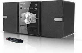 Home Stereo System with CD Player, FM Radio, Bluetooth, AUX in, USB in, Earphone Jack, Remote Control Included, 30W HiFi Shelf Stereo System balanced output player,audiophile player,hi-res digital player,
