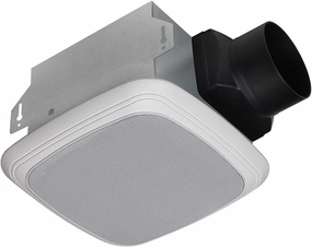 Homewerks Worldwide 7130-04-BT Bathroom Fan Bluetooth Speaker, Ceiling Mount Exhaust Ventilation 1.5 Sones 70 CFM, White soundbar,TV speaker bar,home theater soundbar,