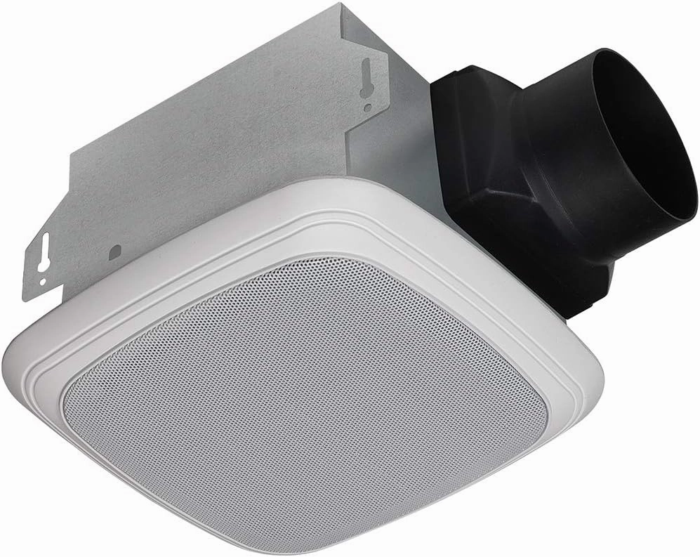 Homewerks Worldwide 7130-04-BT Bathroom Fan Bluetooth Speaker, Ceiling Mount Exhaust Ventilation 1.5 Sones 70 CFM, White soundbar,TV speaker bar,home theater soundbar,
