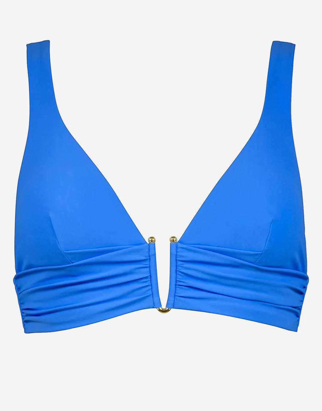 Honesty Banded Bikini Top - Horizon Blue