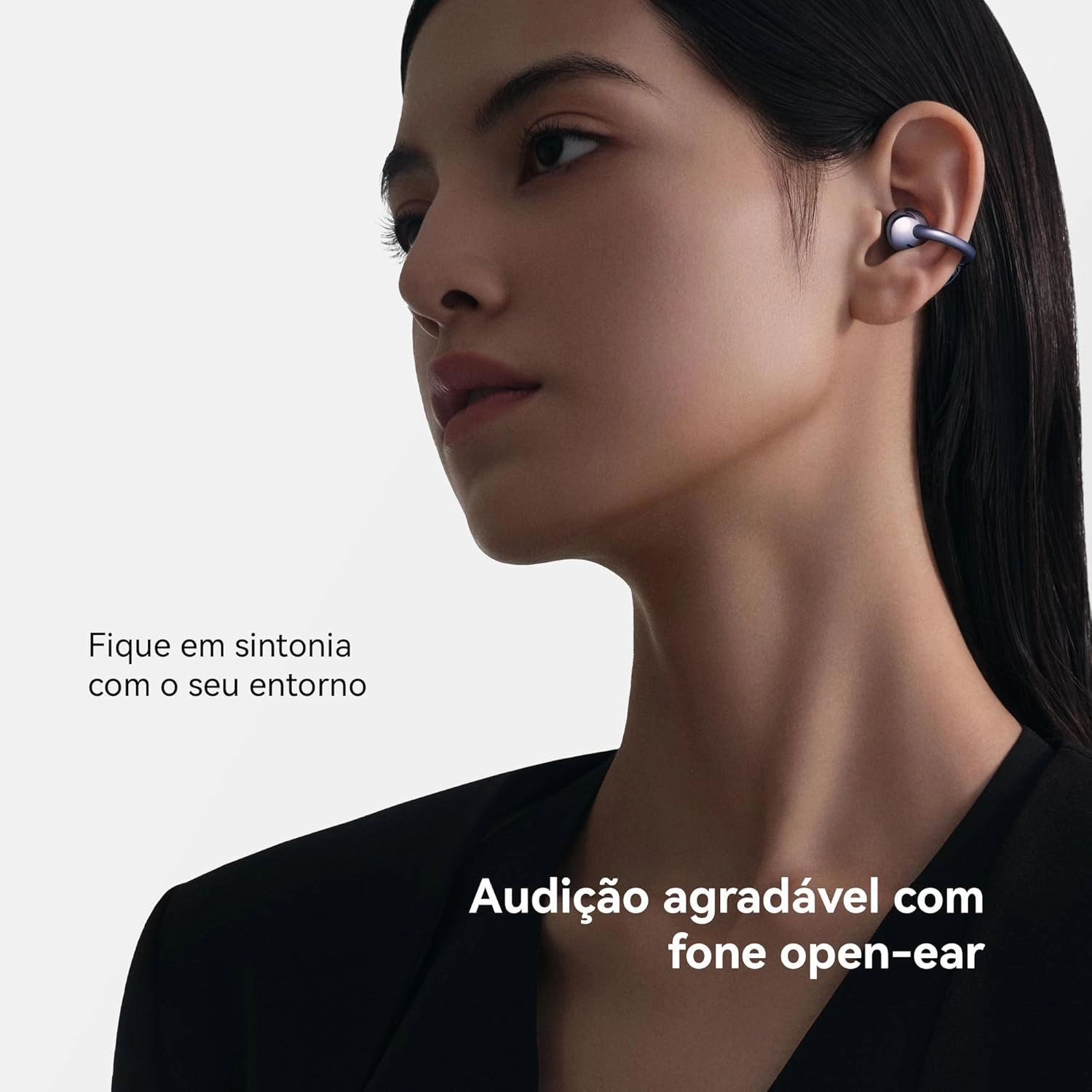 HUAWEI FreeClip Wireless Earbuds - Open Ear Bluetooth Earphones with Long Lasting Battery AI Crystal Clear Sound - Lightweight in-Ear Headphones with IP54 Resistance to Dust Water