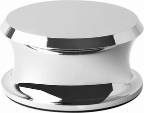Hudson Hi-Fi BigBen Record Weight Stabilizer with Protective Leather Pad - 13-Ounce Vinyl Turntable Weight - Durable & Stylish LP Stabilizer - Fits on Any Turntable - Chrome turntable cartridge,phono cartridge,MM MC stylus,