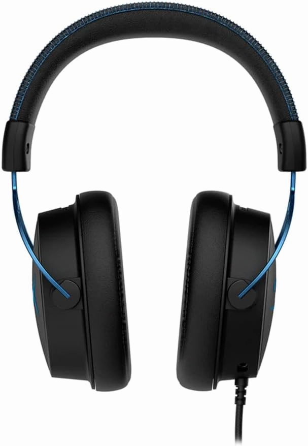 HyperX Cloud Alpha S - PC Gaming Headset, 7.1 Surround Sound, Adjustable Bass, Dual Chamber Drivers, Chat Mixer, Breathable Leatherette, Memory Foam, and Noise Cancelling Microphone - Blue