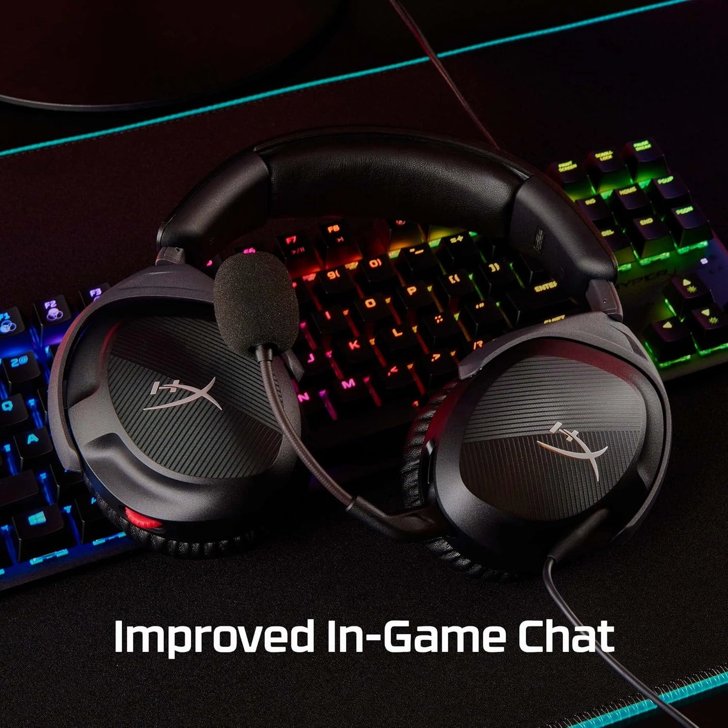 HyperX Cloud Stinger 2  Gaming Headset, DTS Headphone:X Spatial Audio, Lightweight Over-Ear Headset with mic, Swivel-to-Mute Function, 50mm Drivers, PC Compatible, Black