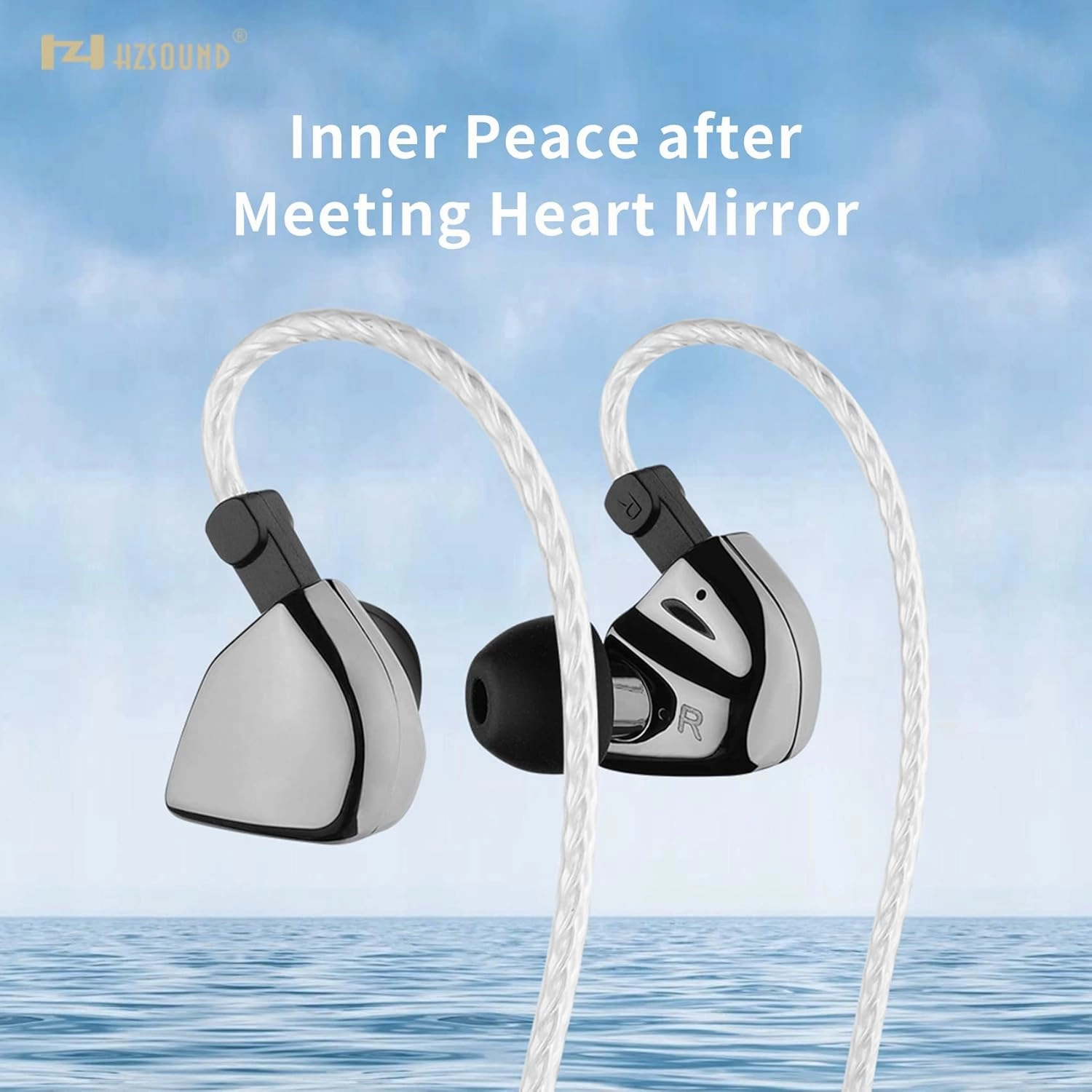 HZSOUND Heart Mirror Pro in Ear Monitor Wired Earbuds Headphones Inner IEM Earbuds, CNT Diaphragm Coil in-Ear Headphone with 2.5mm/3.5mm/4.4mm Plug Foam Eartips,Leather Case